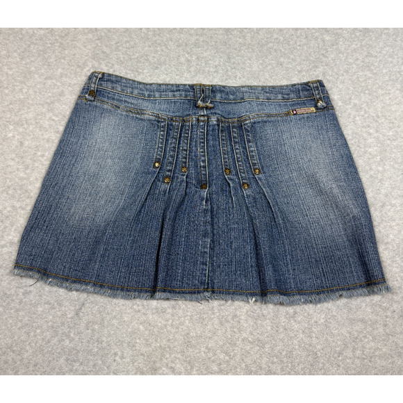 Y2K Bubblegum Womens Size 11/12 Denim Mini Skirt - Picture 2 of 8
